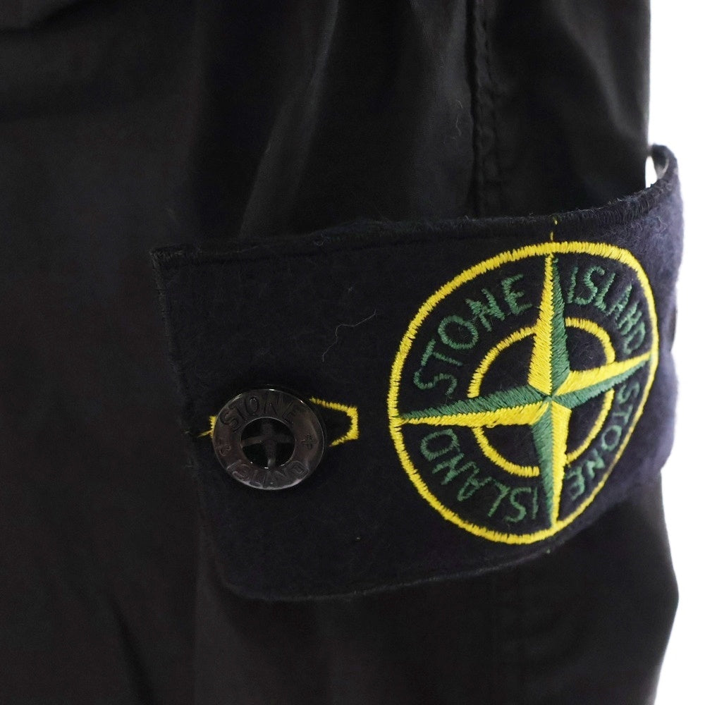 STONE ISLAND(ストーンアイランド) 25SS Tela Paracadute Fatigue テラ パラカドゥート ファティーグ ロングパンツ ブラック K1S153100017