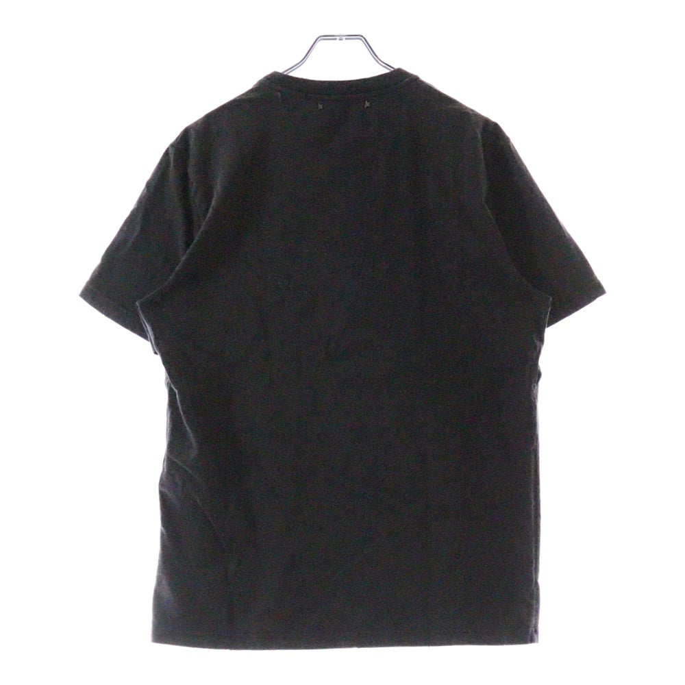 GOLDEN GOOSE DELUXE BRAND(ゴールデングースデラックスブランド) 22SS ヴィンテージ加工 クルーネック 半袖Tシャツカットソー チャコールグレー GMP00871