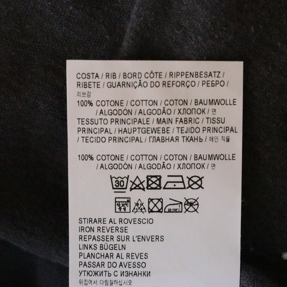 GOLDEN GOOSE DELUXE BRAND(ゴールデングースデラックスブランド) 22SS ヴィンテージ加工 クルーネック 半袖Tシャツカットソー チャコールグレー GMP00871