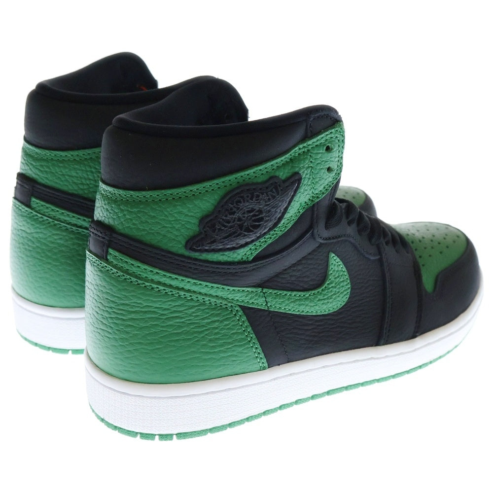 NIKE(ナイキ) AIR JORDAN 1 RETRO HIGH OG PINE GREEN エアジョーダン1 レトロ パイングリーン ハイカットスニーカー ブラック/グリーン US9.5/27.5cm 555088-030