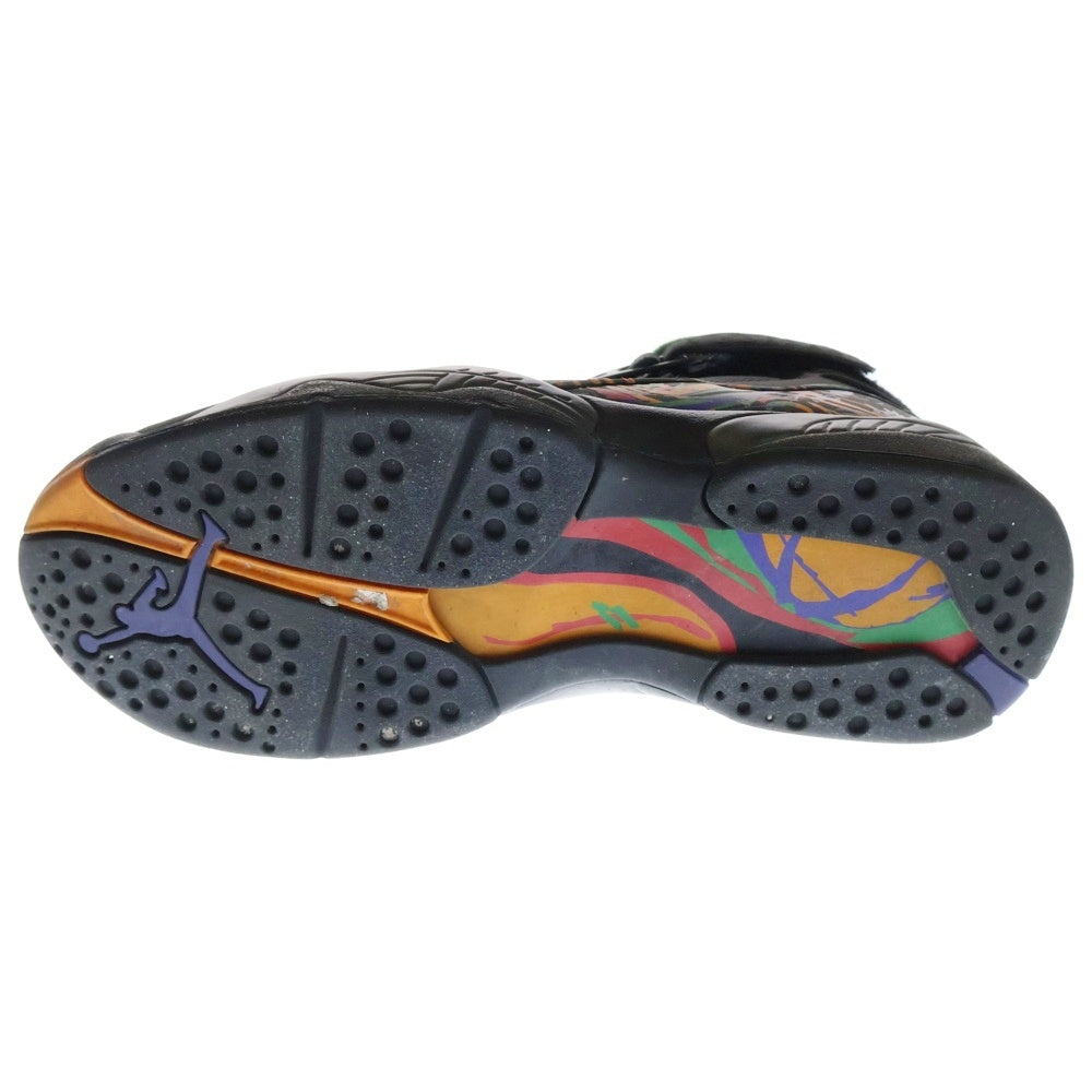 NIKE(ナイキ) AIR JORDAN 8 RETRO BLACK LIGHT CONCORD エアジョーダン8 ライトコンコルド ハイカットスニーカー ブラック US9.5/27.5cm 305381-004