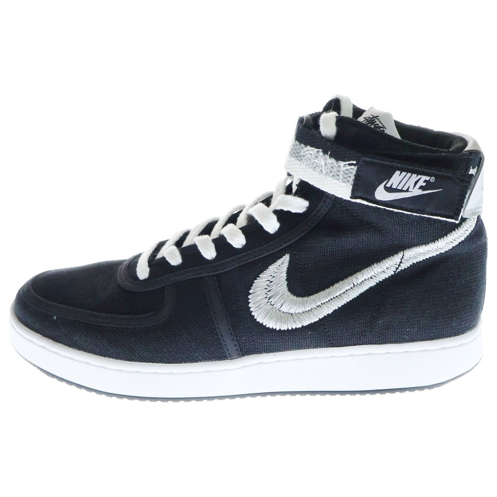NIKE(ナイキ) ×stussy VANDAL HIGH ステューシー バンダル ハイカットスニーカー ブラック US9.5/27.5cm DX5425-001
