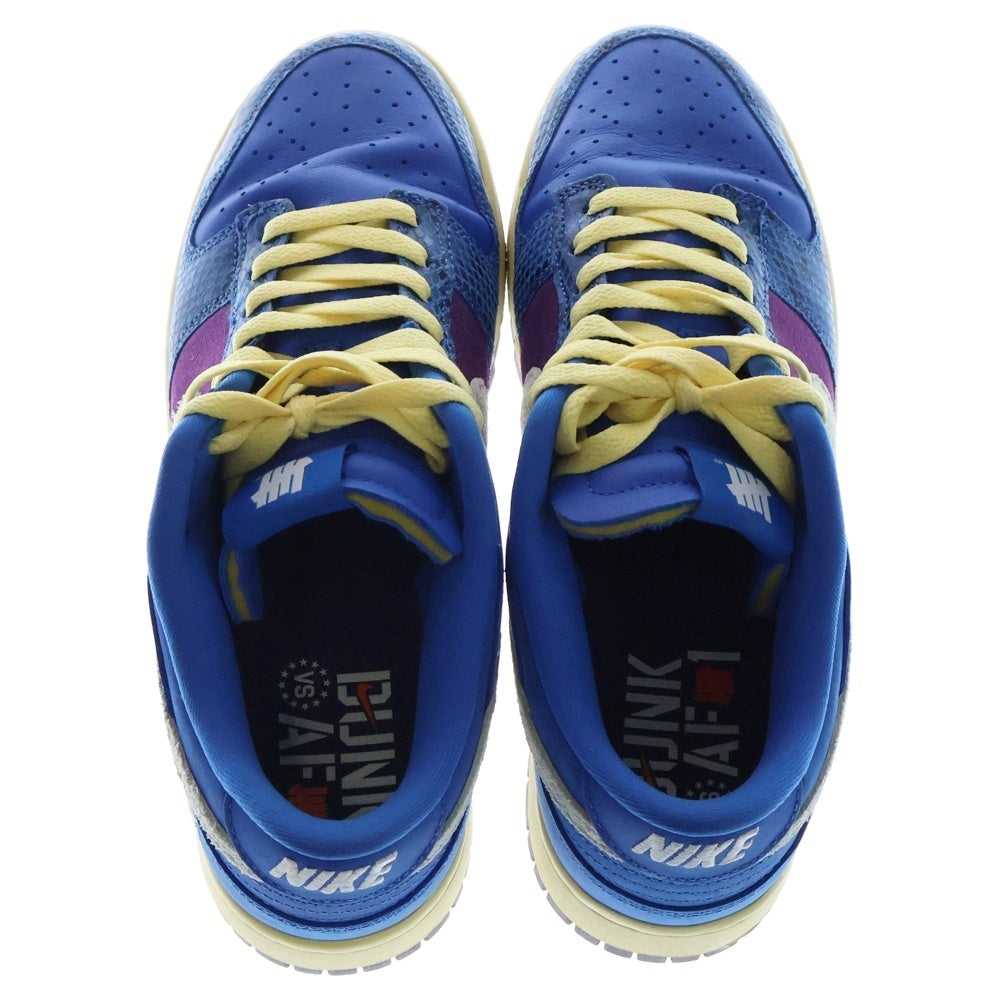 NIKE(ナイキ) ×UNDEFEATED DUNK LOW SP ROYAL アンディフィーテッド ダンク ローカットスニーカー ロイヤル ブルー/パープル US9.5/27.5cm DH6508-400