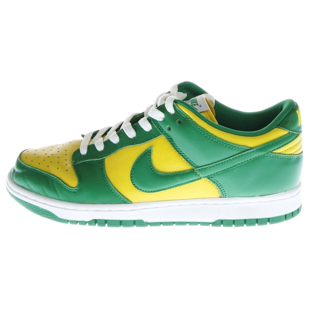 NIKE(ナイキ) DUNK LOW SP BRAZIL ダンク ブラジル ローカットスニーカー イエロー/グリーン US9.5/27.5cm CU1727-700