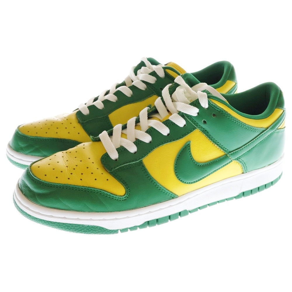 NIKE(ナイキ) DUNK LOW SP BRAZIL ダンク ブラジル ローカットスニーカー イエロー/グリーン US9.5/27.5cm CU1727-700