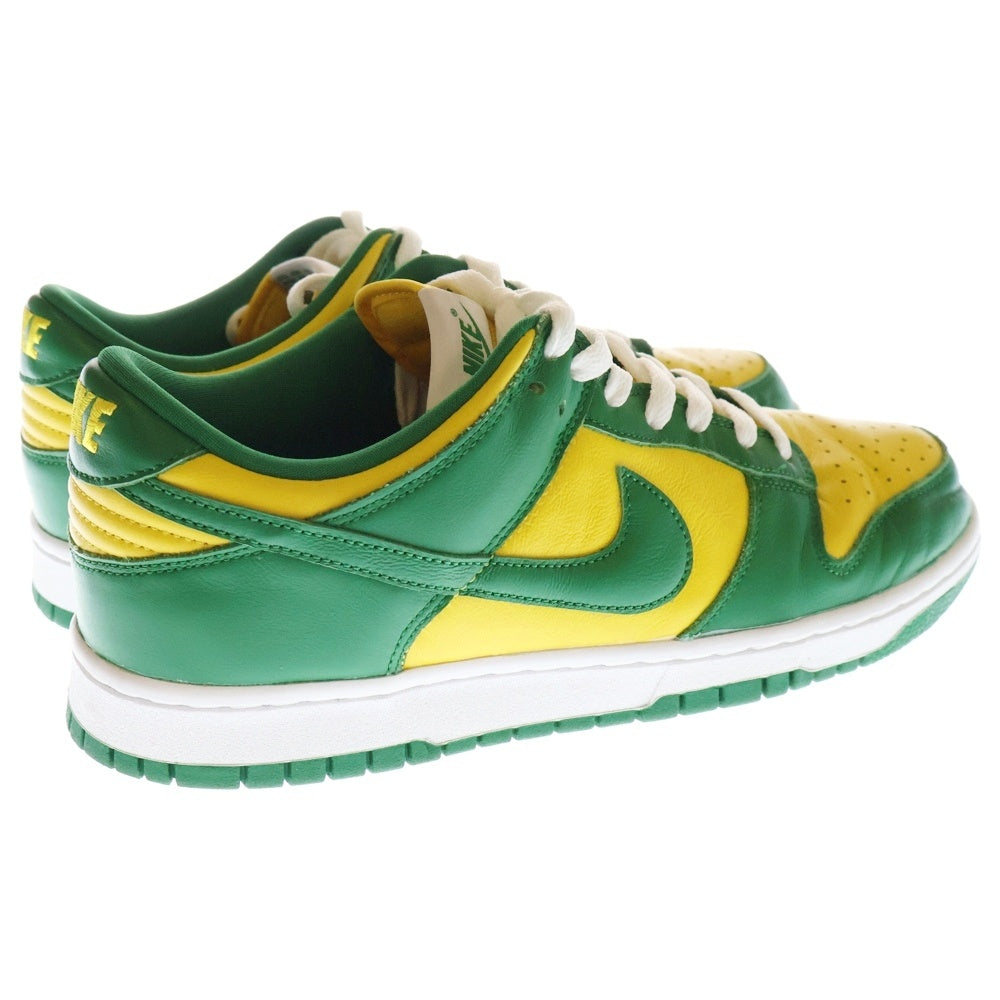 NIKE(ナイキ) DUNK LOW SP BRAZIL ダンク ブラジル ローカットスニーカー イエロー/グリーン US9.5/27.5cm CU1727-700