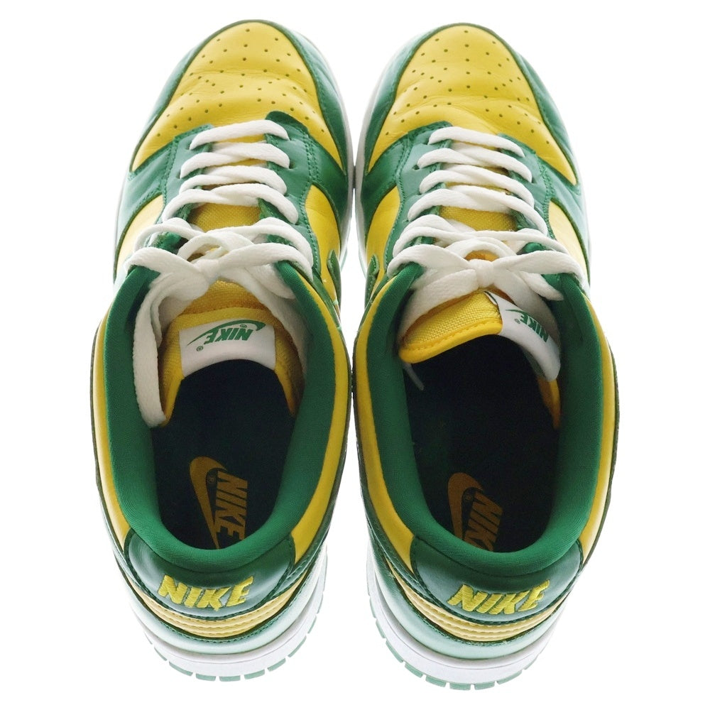 NIKE(ナイキ) DUNK LOW SP BRAZIL ダンク ブラジル ローカットスニーカー イエロー/グリーン US9.5/27.5cm CU1727-700