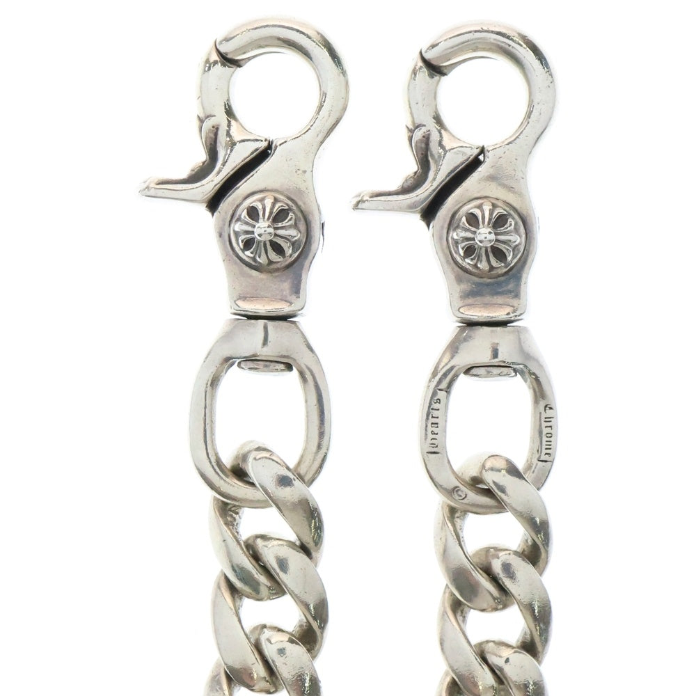 CHROME HEARTS(クロムハーツ) CLASSIC SHORT-T/ 2クリップショートクラシック ウォレットチェーン シルバー BCA068