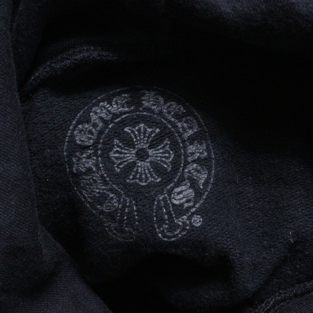 CHROME HEARTS(クロムハーツ) WWW CHROMEHEARTS COM HOODIE オンライン限定 ホースシュー プリント プルオーバーパーカー ブラック/レッド