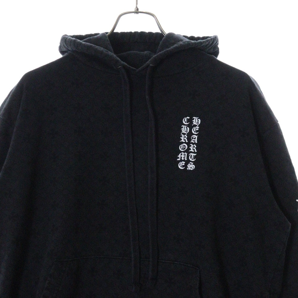 CHROME HEARTS(クロムハーツ) SWTSHRT PLVR CHプラス総柄 スウェットプルオーバーパーカー ブラック