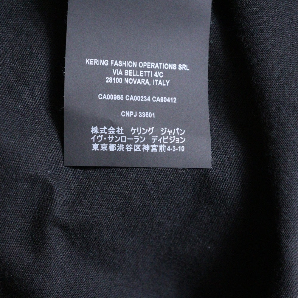 SAINT LAURENT PARIS(サンローランパリ) 21SS SUNSET BEACH T-SHIRT サンセットビーチプリント クルーネック 半袖Tシャツ カットソー ブラック 652565 Y36AD