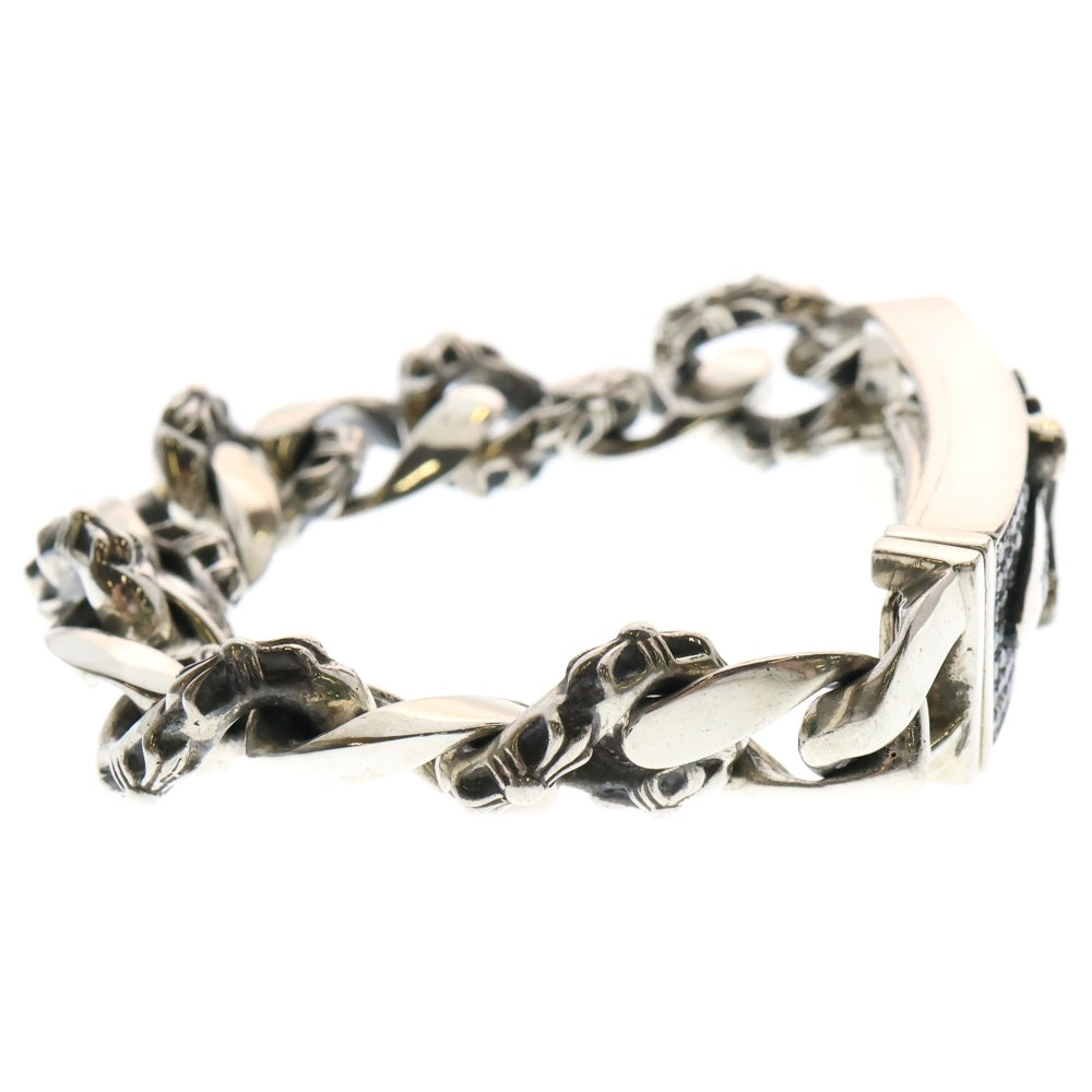 CHROME HEARTS(クロムハーツ) ID DAGGER AFTER P/D ダガーIDファンシー アフターPAVEダイヤ ブレスレット シルバー 12LINK
