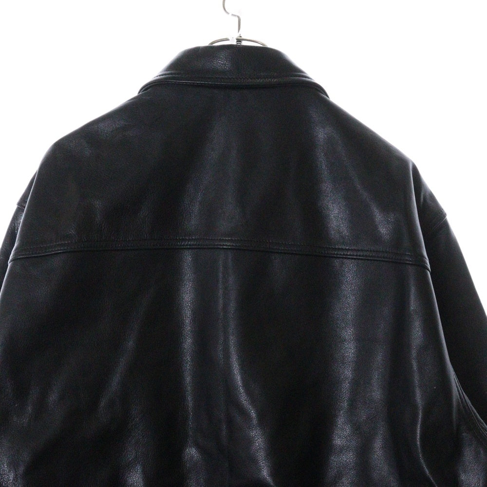 WACKO MARIA(ワコマリア) 23AW LEATHER JACKET カウハイド レザージャケット ブラック 23FW-WMO-BL01