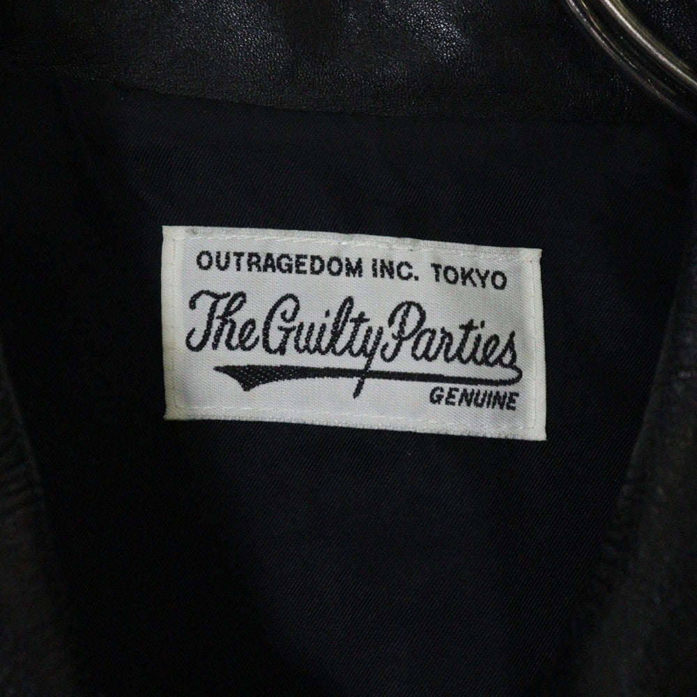 WACKO MARIA(ワコマリア) 23AW LEATHER JACKET カウハイド レザージャケット ブラック 23FW-WMO-BL01