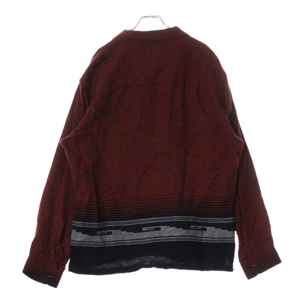 RATS(ラッツ) 23SS NATIVE JAQUARD SHIRT ネイティブジャガードシャツ レッド 23' RS-0309A