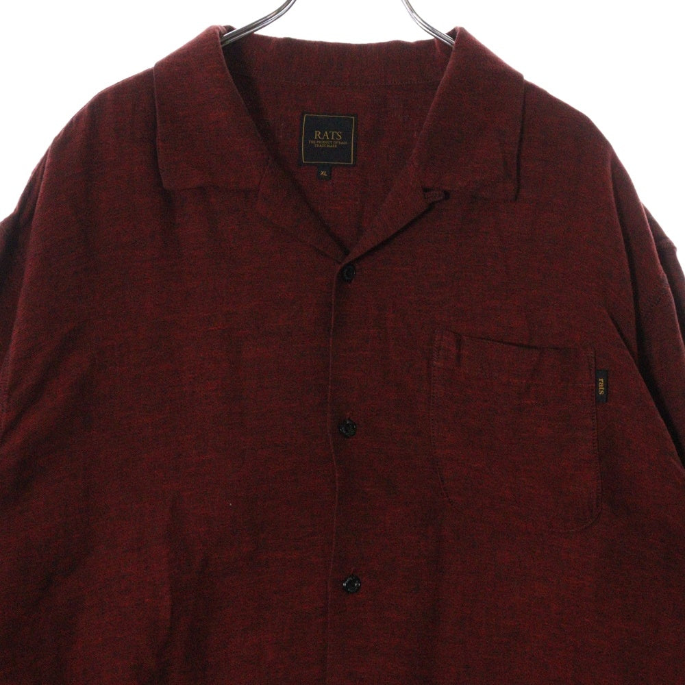 RATS(ラッツ) 23SS NATIVE JAQUARD SHIRT ネイティブジャガードシャツ レッド 23' RS-0309A