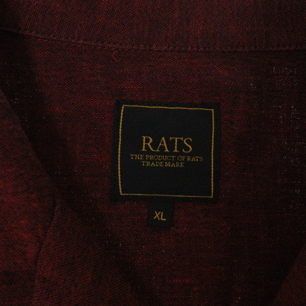 RATS(ラッツ) 23SS NATIVE JAQUARD SHIRT ネイティブジャガードシャツ レッド 23' RS-0309A