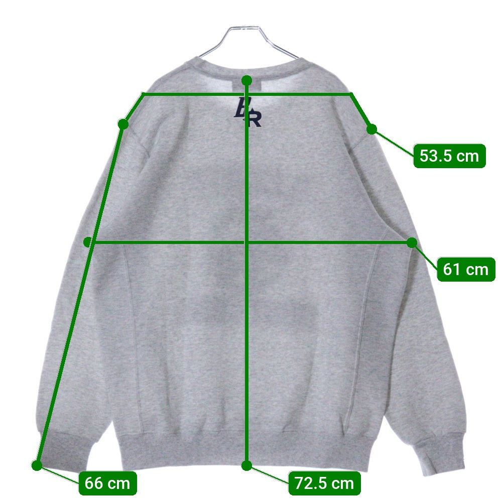 Rconte(アールカンテ) ×BROTURES College Sweatshirts RUSSELL ATHLETIC ブローチャーズ カレッジスウェットシャツ トレーナー グレー
