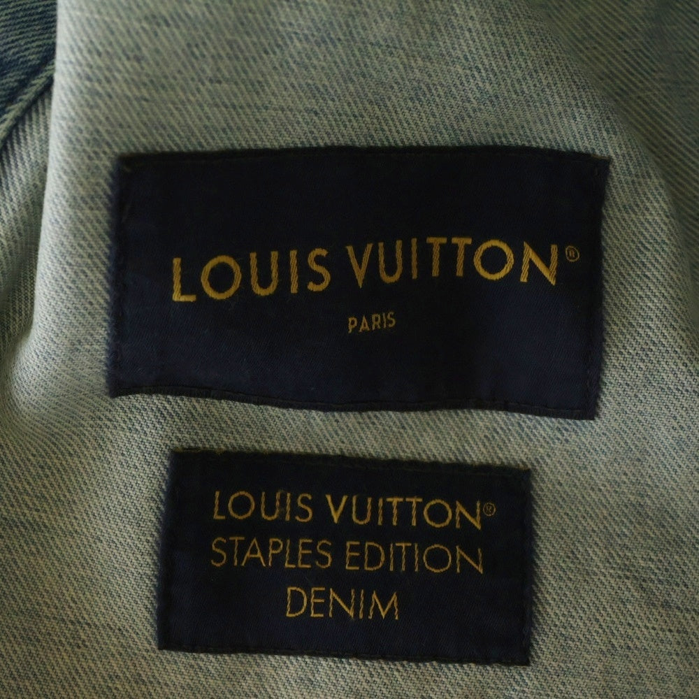LOUIS VUITTON(ルイヴィトン) 25SS ウォッシュ加工 パールボタンデニムジャケット インディゴ RM251MQ PCP HSA45W