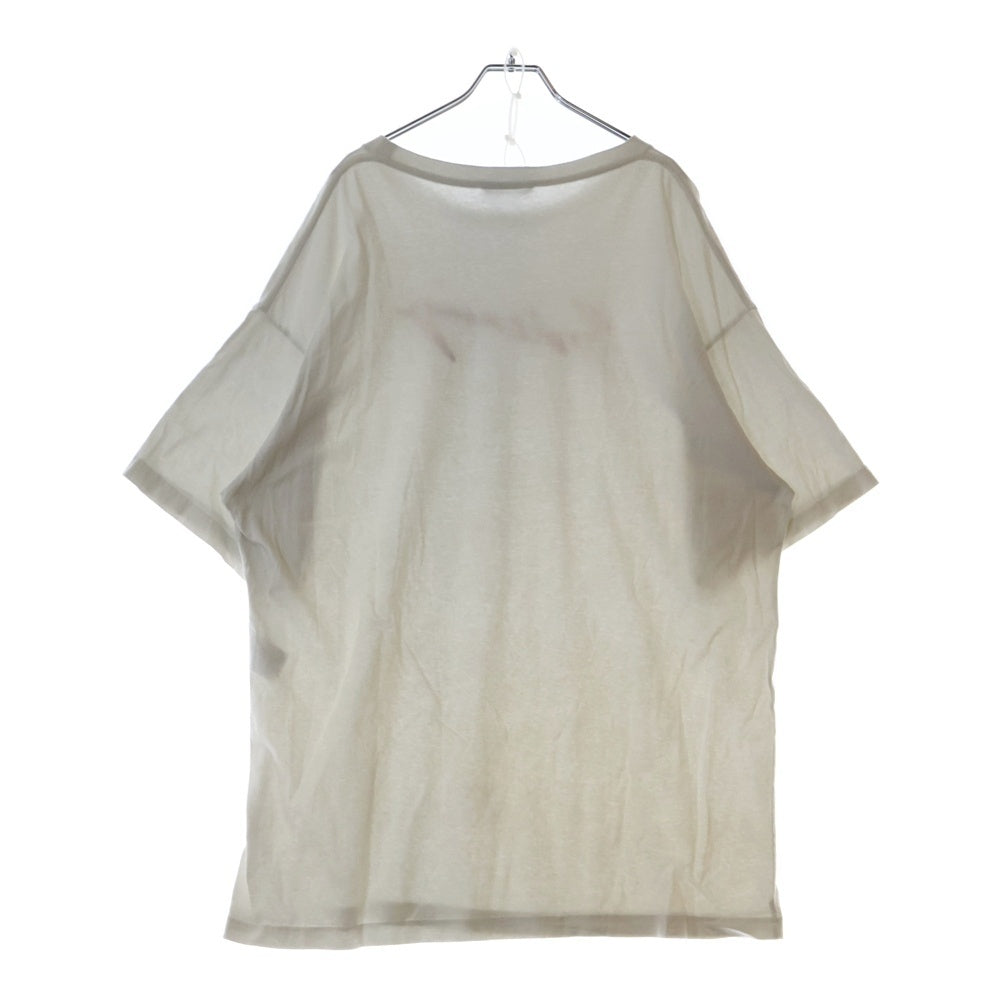 BALENCIAGA(バレンシアガ) 19AW ロゴプリント クルーネック 半袖Tシャツ カットソー ホワイト 583218 TFV63