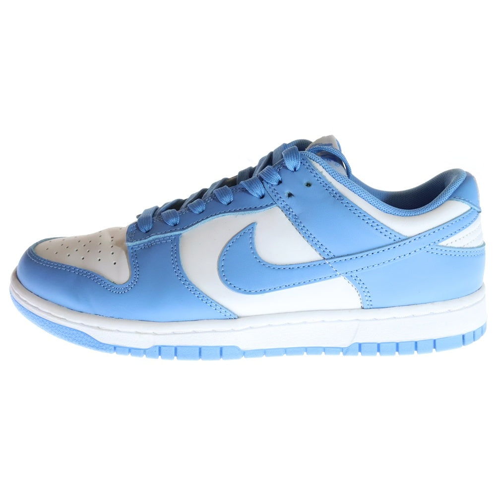 NIKE(ナイキ) DUNK LOW RETRO UNC UNIVERSITY BLUE ダンク レトロ ノースカロライナ ローカットスニーカー ホワイト/ブルー US8.5/26.5cm DD1391-102