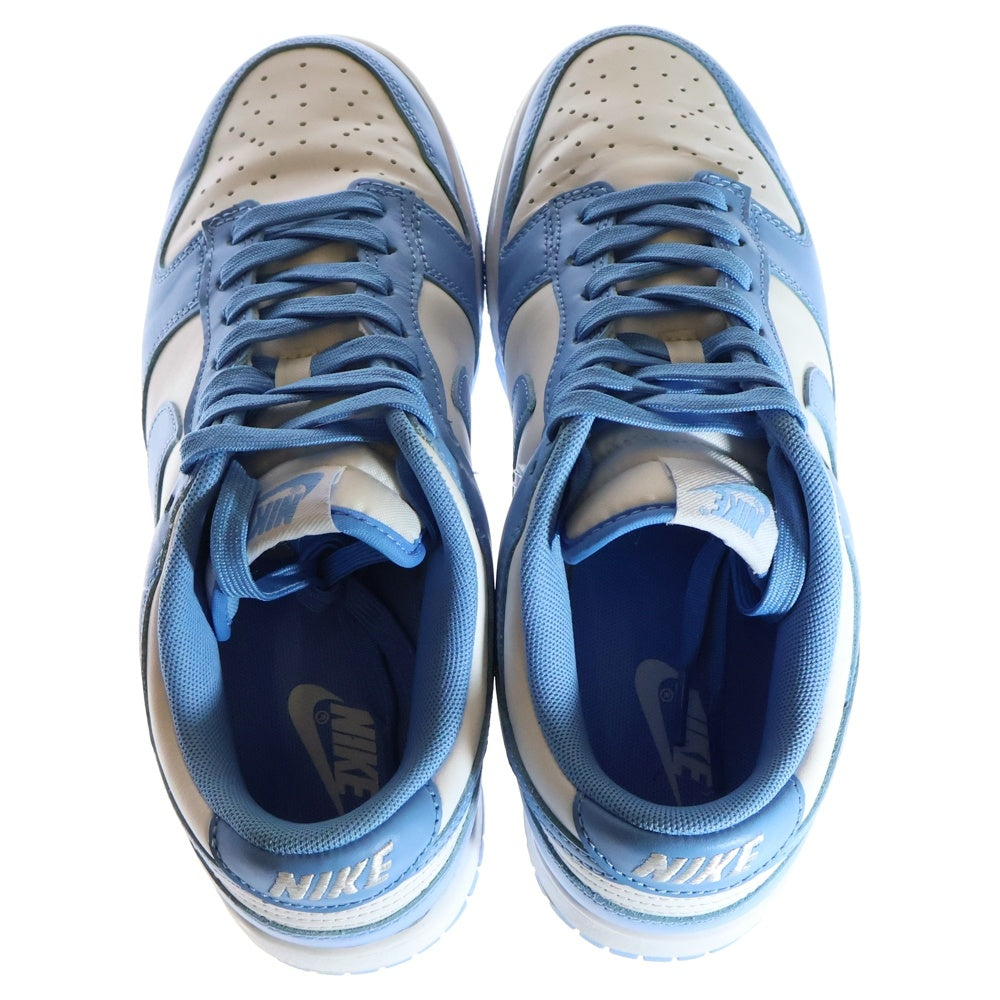NIKE(ナイキ) DUNK LOW RETRO UNC UNIVERSITY BLUE ダンク レトロ ノースカロライナ ローカットスニーカー ホワイト/ブルー US8.5/26.5cm DD1391-102