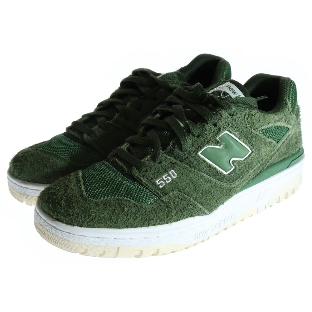 New Balance(ニューバランス) BB550PHB スウェードレザー ローカットスニーカー グリーン US9/27cm