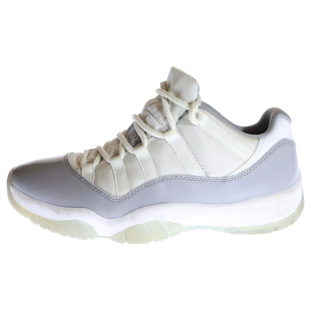 NIKE(ナイキ) AIR JORDAN 11 RETRO LOW CEMENT GREY エアジョーダン 11 レトロ セメント グレー ローカットスニーカー ホワイト/グレー US9/27cm AV2187-140