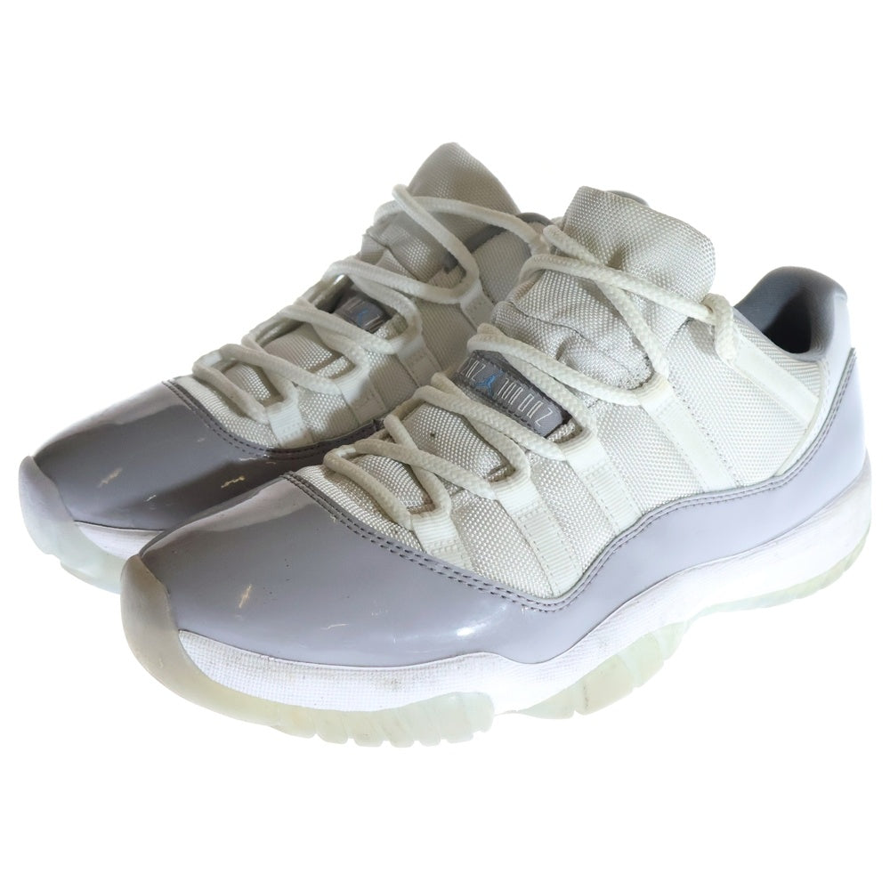 NIKE(ナイキ) AIR JORDAN 11 RETRO LOW CEMENT GREY エアジョーダン 11 レトロ セメント グレー ローカットスニーカー ホワイト/グレー US9/27cm AV2187-140