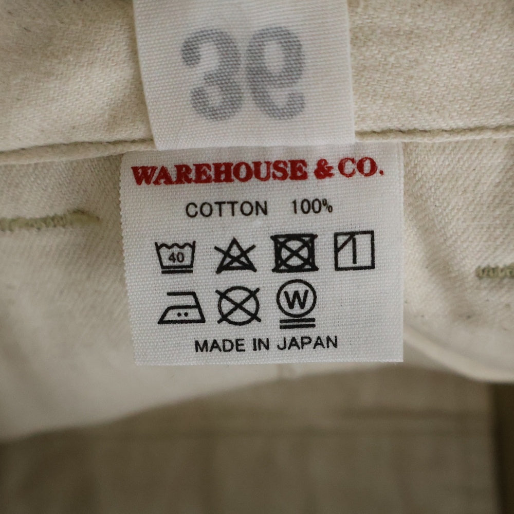 WAREHOUSE(ウェアハウス) ダック ワーク ロングパンツ ベージュ