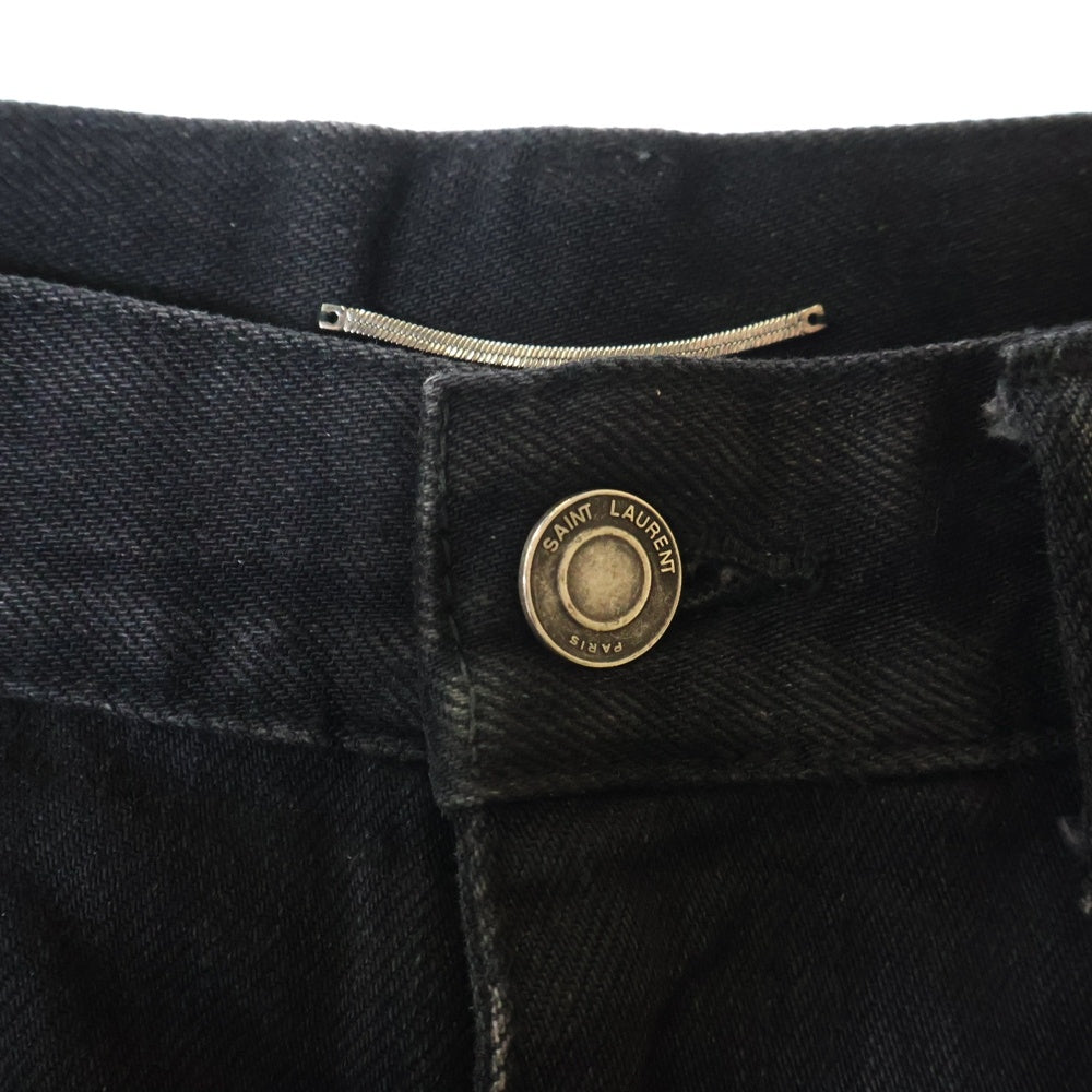 SAINT LAURENT PARIS(サンローランパリ) High Waist Black Denim Pants ハイウエスト ブラックデニムパンツ ジーンズ 730605 Y954S