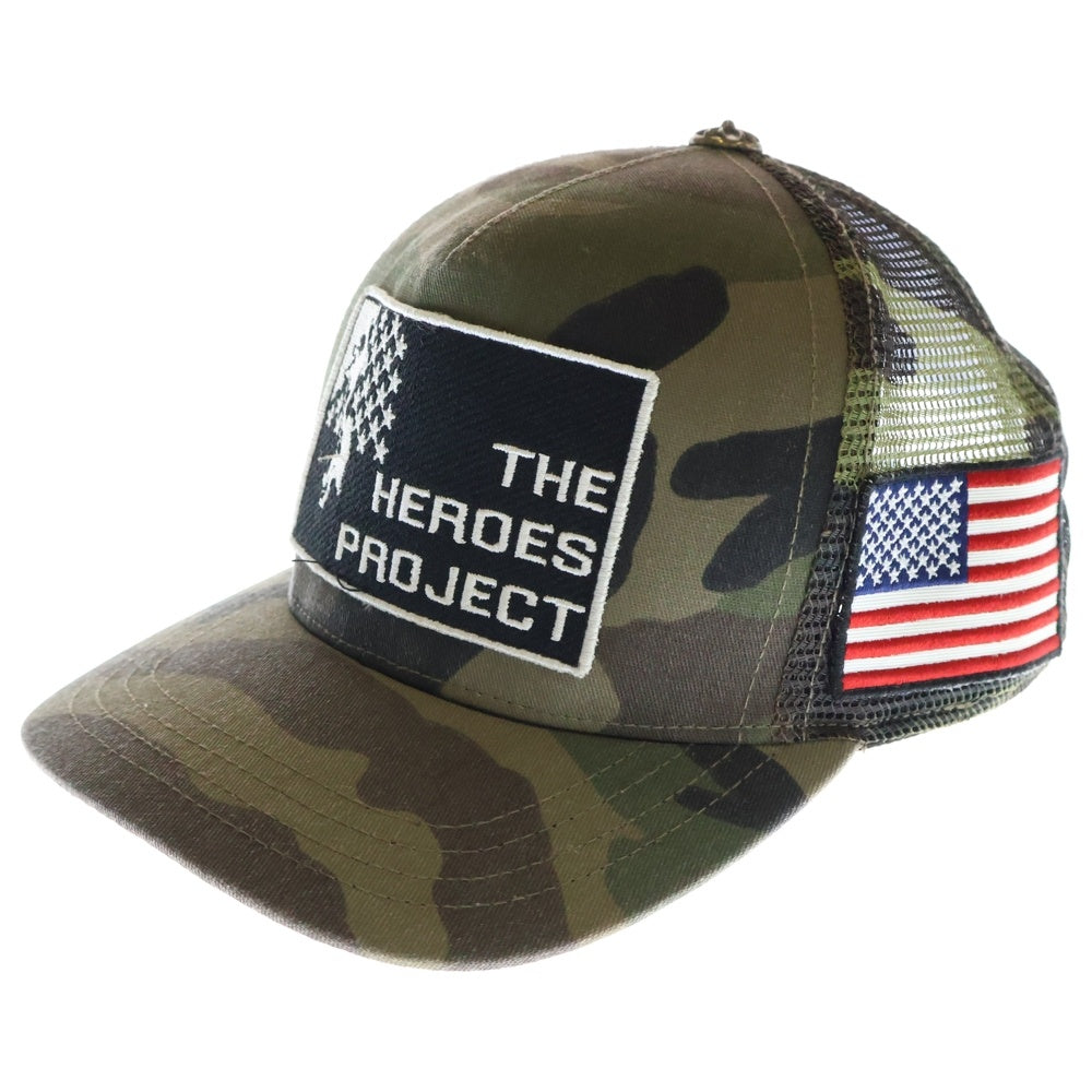 CHROME HEARTS(クロムハーツ) THE HEROES PROJECT CAMO TRUCKER CAP パッチ カモフラ トラッカーキャップ 帽子 カーキ