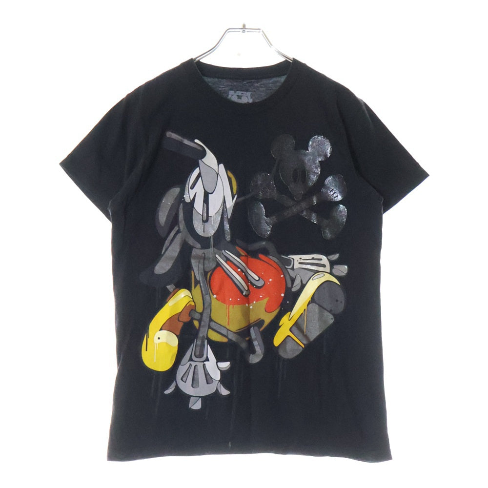 VINTAGE(ヴィンテージ) 00S VINTAGE Mickey Mouse Mens T-Shirt Bloc 28 Sparkly Metallic Trimmed Abstract Mickey ミッキーマウス 半袖Tシャツ