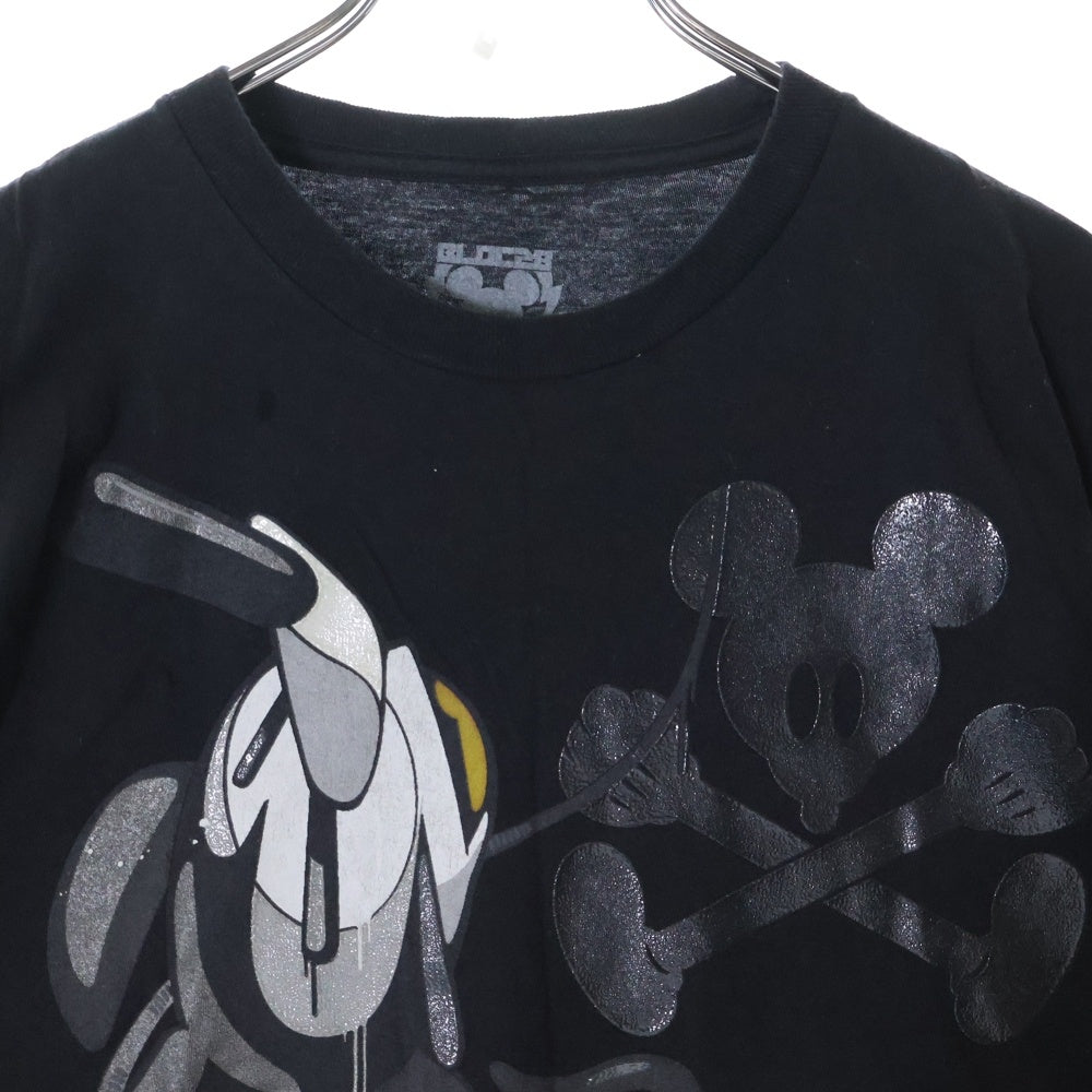 VINTAGE(ヴィンテージ) 00S VINTAGE Mickey Mouse Mens T-Shirt Bloc 28 Sparkly Metallic Trimmed Abstract Mickey ミッキーマウス 半袖Tシャツ
