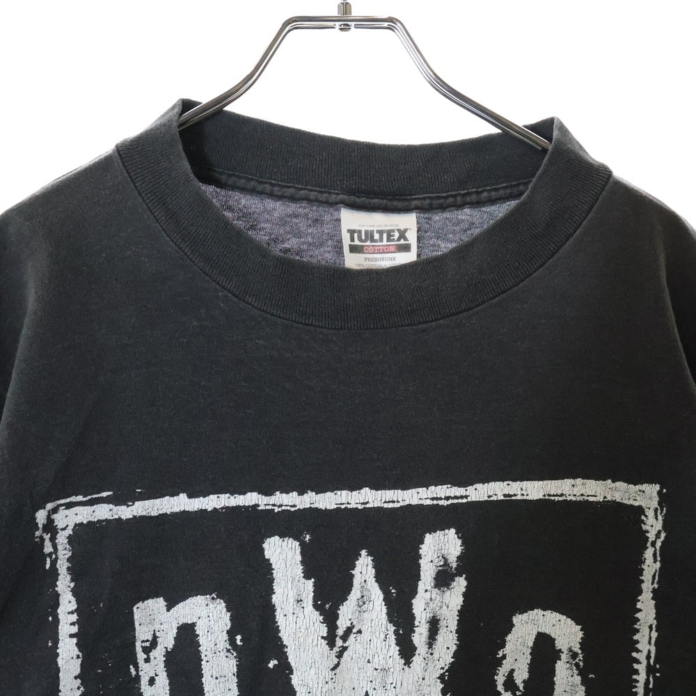 VINTAGE(ヴィンテージ) 90S VINTAGE WCW NWO Champ ヴィンテージ ダブル シー ダブル エヌ ダブリュー オー チャンプ クルーネック半袖Tシャツ カットソーチャコールグレー