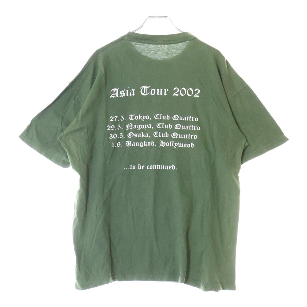 VINTAGE(ヴィンテージ) 00S VINTAGE SODOM 2002 ヴィンテージ ソドム ツアー 両面プリント クルーネック半袖Tシャツ カットソー グリーン
