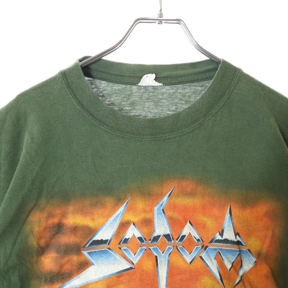 VINTAGE(ヴィンテージ) 00S VINTAGE SODOM 2002 ヴィンテージ ソドム ツアー 両面プリント クルーネック半袖Tシャツ カットソー グリーン