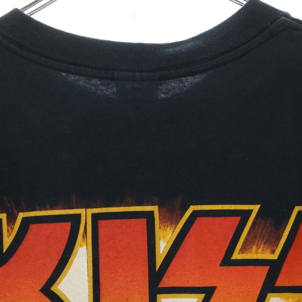 VINTAGE(ヴィンテージ) 00S VINTAGE KISS LIVE IN YOKOHAMA 2003 ヴィンテージ キス 横浜ライブ 両面プリント クルーネック半袖Tシャツ カットソー ブラック
