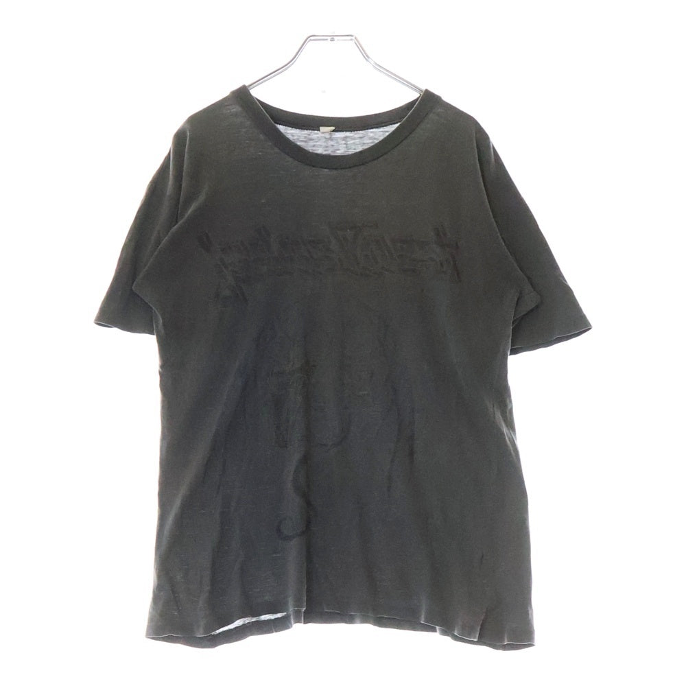 VINTAGE(ヴィンテージ) 90S JUDAS PRIEST PAINKILLER 1991 ヴィンテージ ジューダス プリースト ペインキラー 両面プリント クルーネック半袖Tシャツ カットソー チャコールグレー