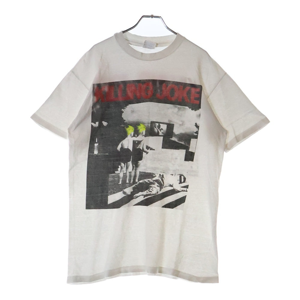 VINTAGE(ヴィンテージ) 90S VINTAGE KILLING JOKE EXTREMITIES HANES キリングジョーク エクストリミティーズ ヘインズボディ 両面プリント クルーネック半袖Tシャツ ホワイト