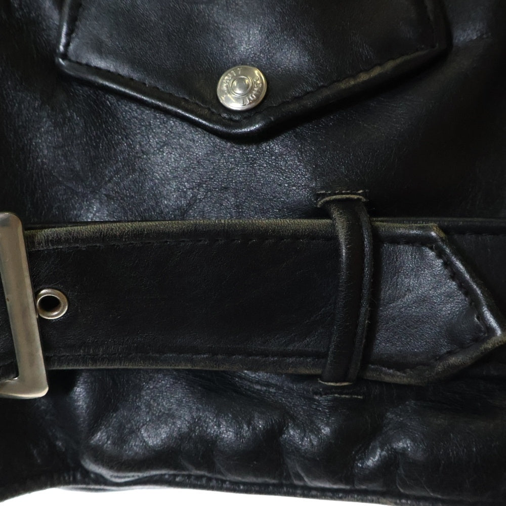 SCHOTT(ショット) VINTAGE ヴィンテージ バイカータグ後期 618 ダブルライダースジャケット ブラック