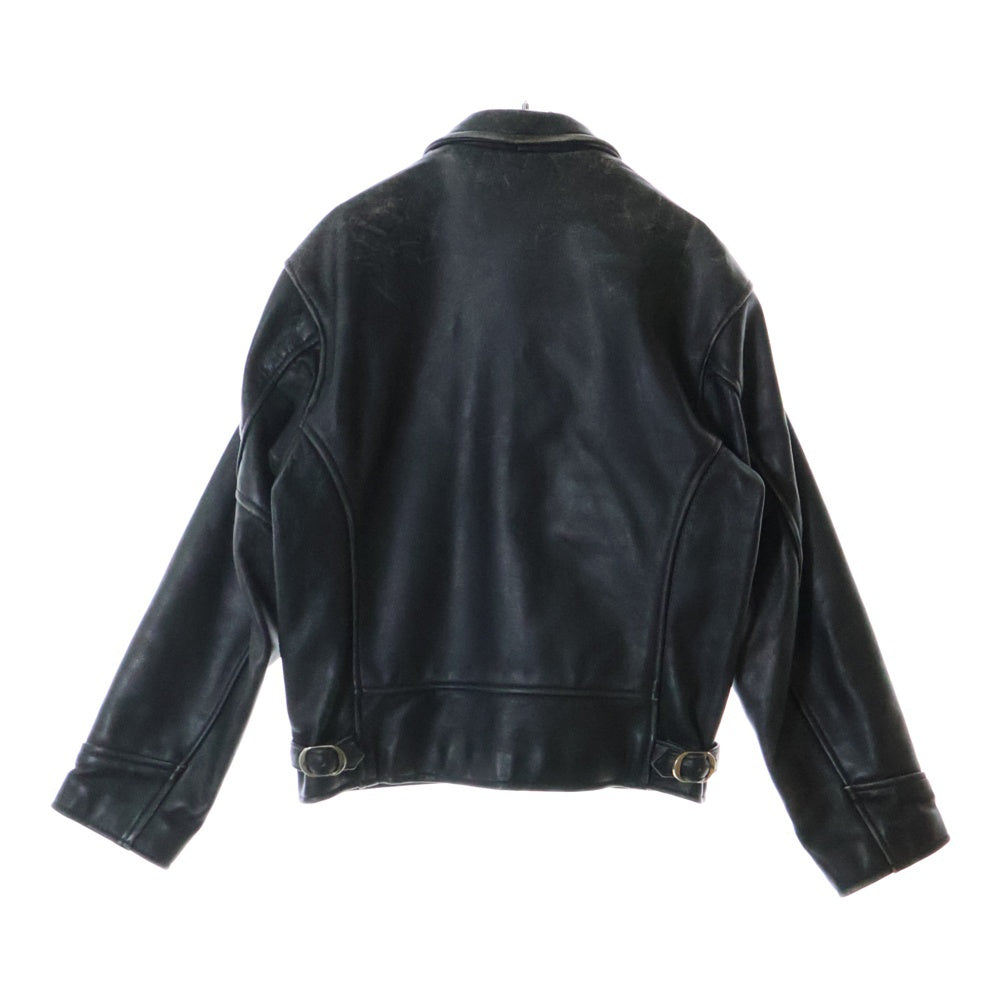 VANSON(バンソン) 80S-90S OLD IKE LEATHER JACKET オールド アイク シングル ライダース レザージャケット ブラック