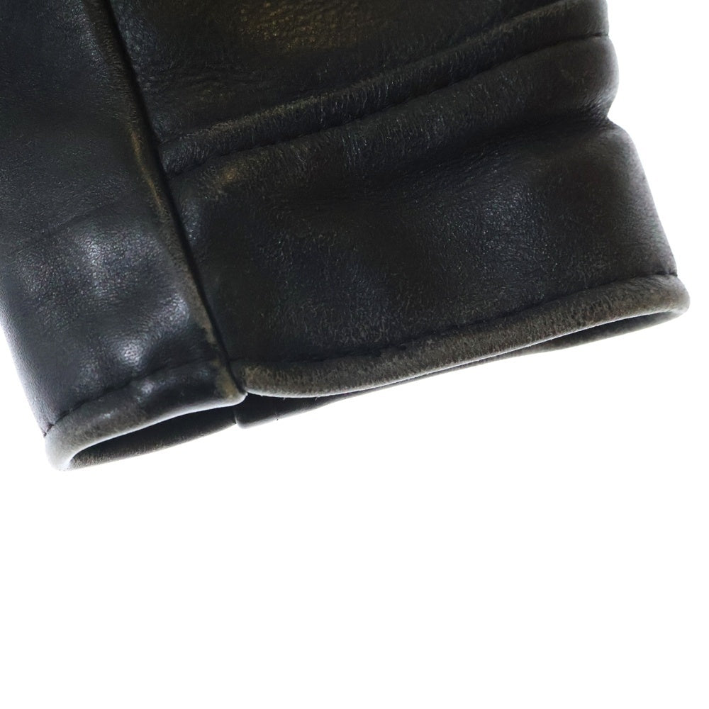 VANSON(バンソン) 80S-90S OLD IKE LEATHER JACKET オールド アイク シングル ライダース レザージャケット ブラック