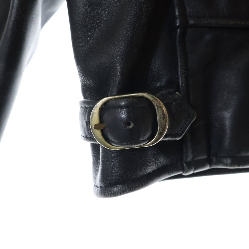 VANSON(バンソン) 80S-90S OLD IKE LEATHER JACKET オールド アイク シングル ライダース レザージャケット ブラック