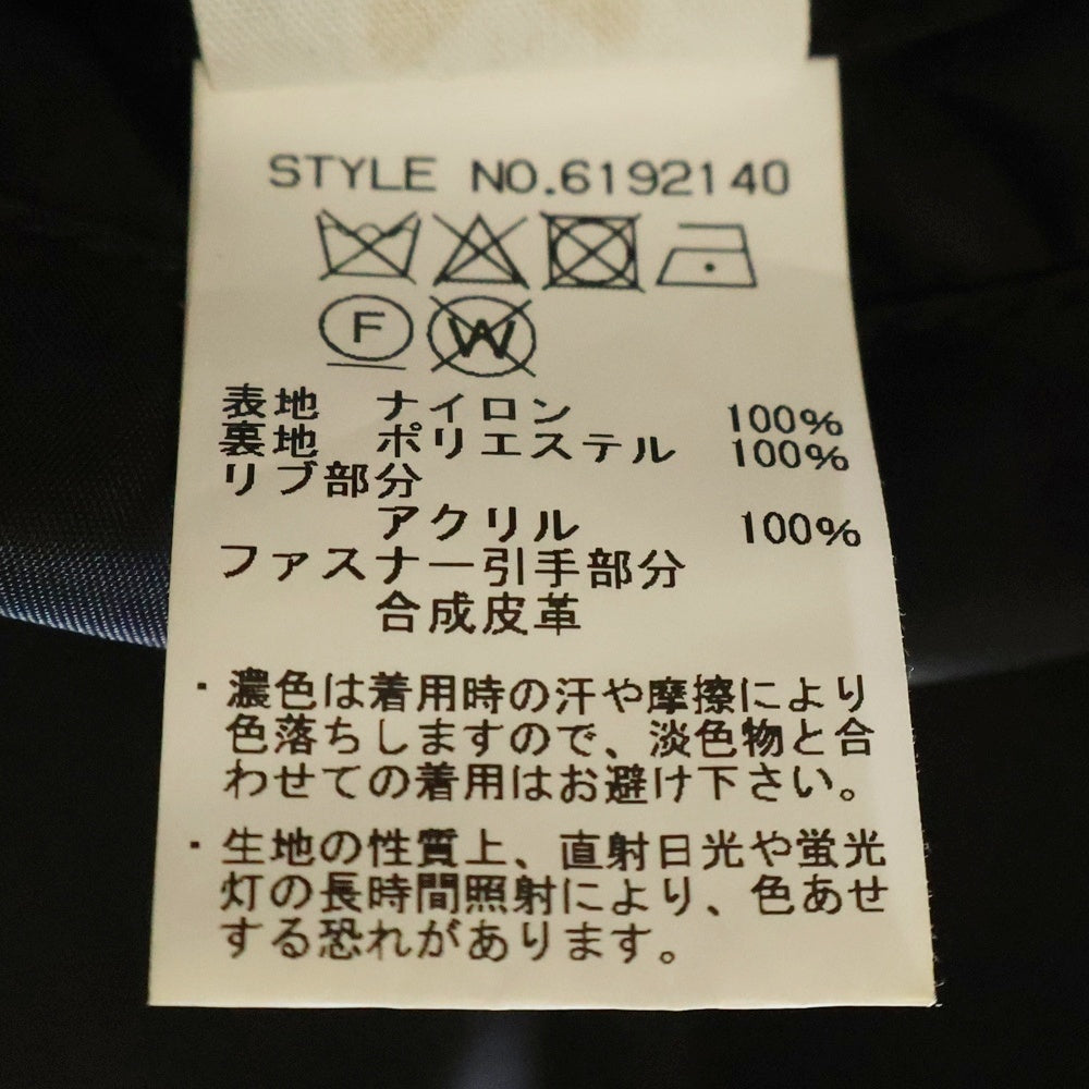 AVIREX(アヴィレックス) MA-1 エンブロイダリーパッチ ジップアップブルゾン フライトジャケット ブラック 6192140