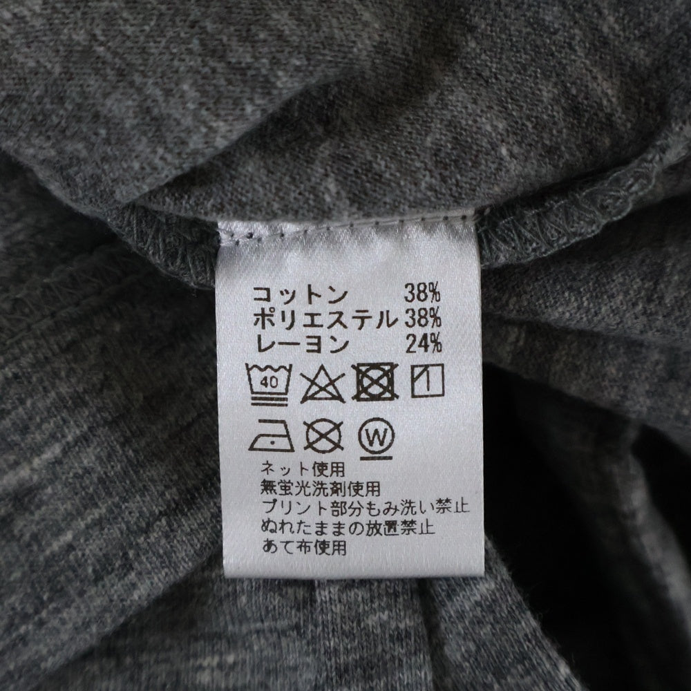 SAPEur(サプール) USAPE ロゴプリント クルーネック 半袖Tシャツ カットソー グレー A0022-170