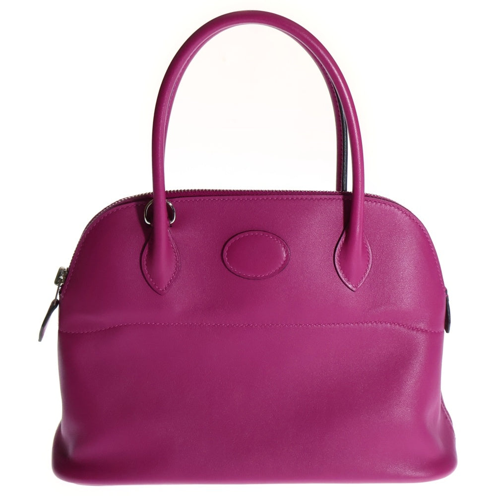 HERMES(エルメス) ボリード27 ローズパープル ヴォースイフト 2Way レザー ハンドバッグ パープル C刻印 シルバー金具 レディース