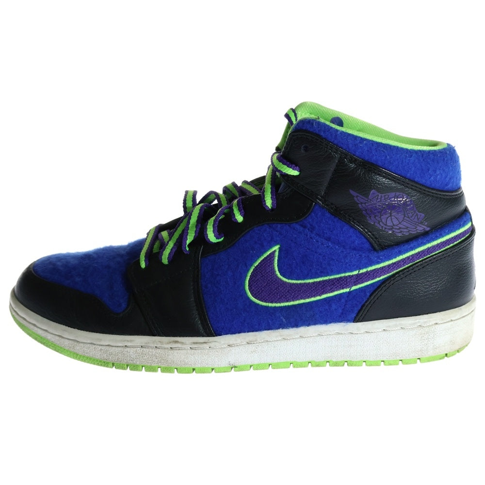 NIKE(ナイキ) 【観賞用 2013年製】AIR JORDAN 1 MID BEL AIR エアジョーダン1 ベルエア ミッドカットスニーカー ブルー/グリーン US10/28cm 633206-040