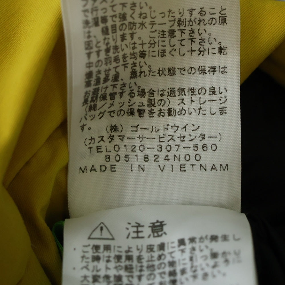 THE NORTH FACE(ザノースフェイス) MOUNTAIN DOWN JACKET GORE-TEX ゴアテックス マウンテンダウン ジャケット イエロー ND91837