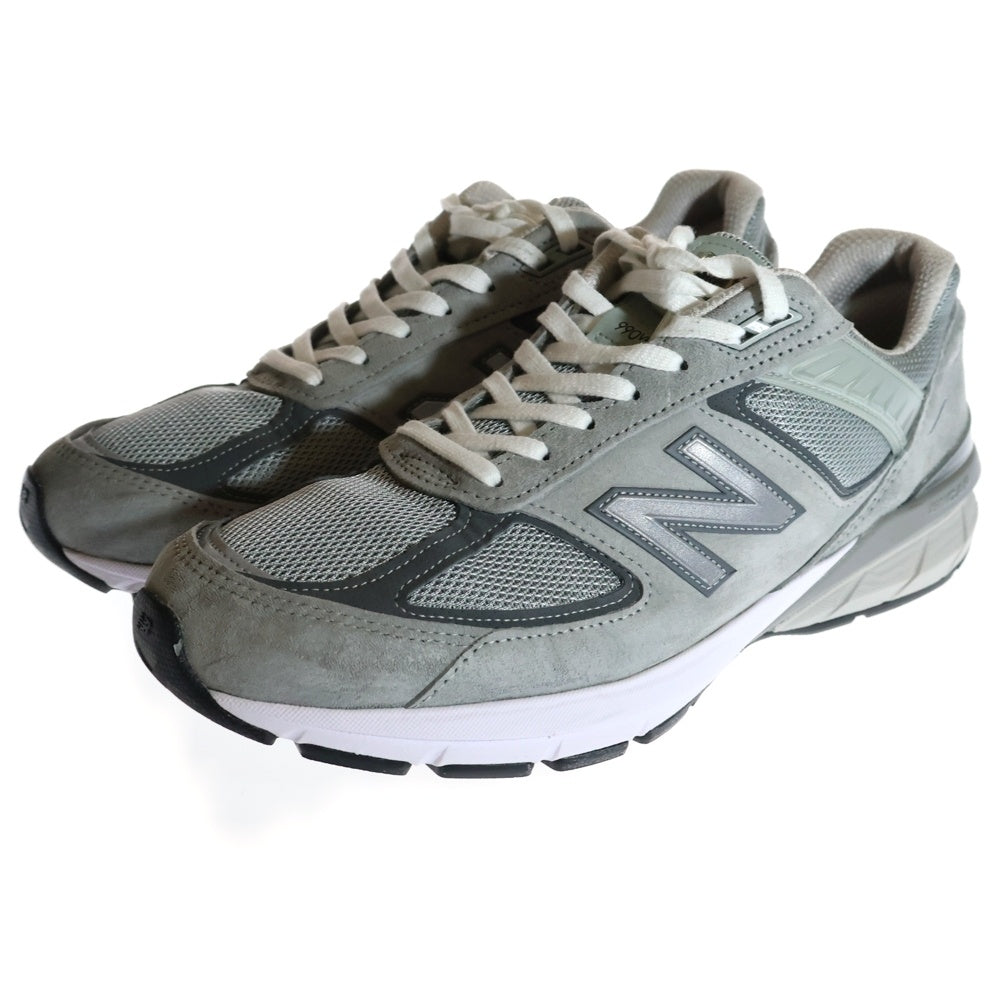 New Balance(ニューバランス) M990GL5 スウェードレザー メッシュ ローカットスニーカー グレー US10/28cm